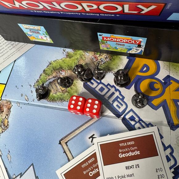 2014 Pokemon Monopoly Board Game Kanto Edition Gotta Catch Em All Complete - Picture 3 of 7